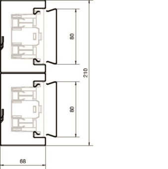 Hager Brüstungk.Unterteil BRS652101D7035 