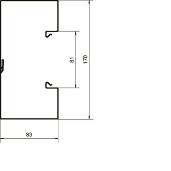 Hager Brüstungsk.Unterteil BRS8517019016 