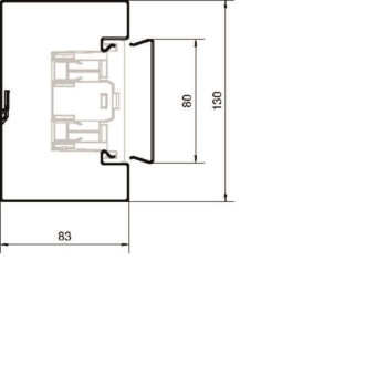 Hager Brüstungsk.Unterteil BRS8513019016 