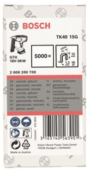 Bosch 2608200700 Klammer 1,2/18G KLAMMER 