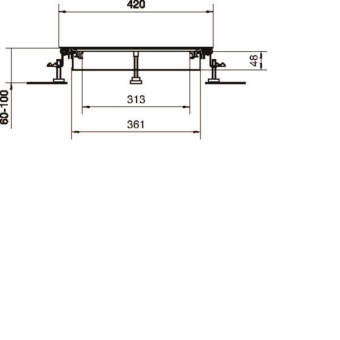 Hager Bodenkanal estrichbünd. BKWD400060 