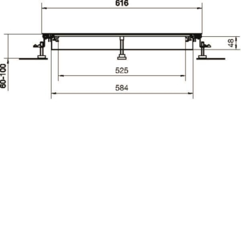 Hager Bodenkanal estrichbündig BKW600060 