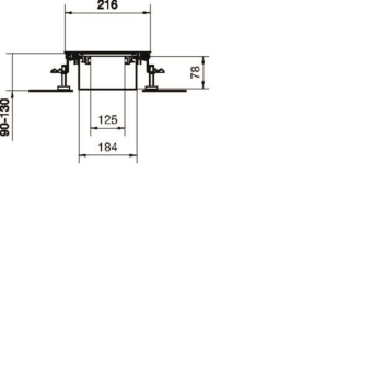 Hager Bodenkanal estrichbündig BKW200090 