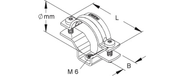 NIED Rohrabstandschellen 852 G  852 G E5 