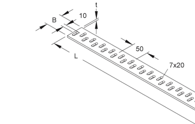 Niedax Sprosse 30x3000mm    SPM 50X5/3 B 