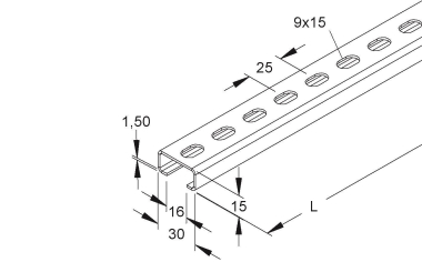NIED Ankerschiene               2970/2GL 