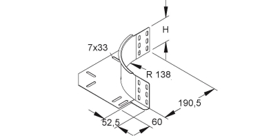 NIED Anbaueck, F-Verz REK85F    REK 85 F 