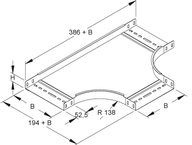 Niedax T-Stück 35x202mm       RTS 35.200 