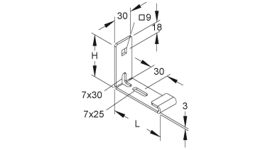 NIED Haltebügel            GRHB 30/150 F 