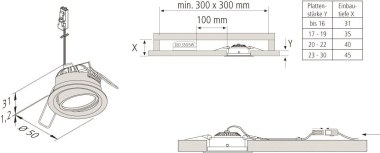 Hera Einbauleuchte SR 45-LED 20202570102 