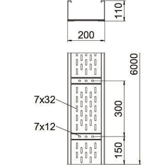 OBO WKSG 120 FT Weitspannkabelrinne 