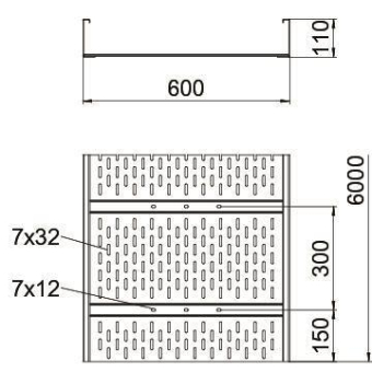 OBO WKSG 160 A2 Weitspannkabelrinne 