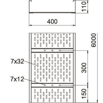 OBO WKSG 140 A2 Weitspannkabelrinne 