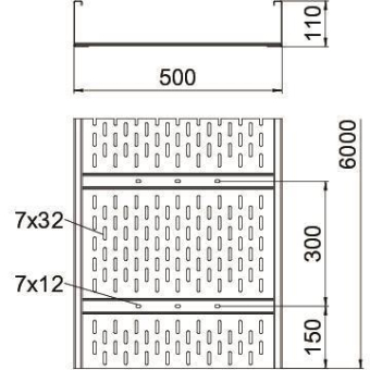 OBO WKSG 150 FT Weitspannkabelrinne 