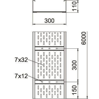 OBO WKSG 130 FT Weitspannkabelrinne 