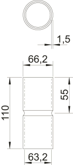 OBO SV63W ALU Aluminiumverbindungsmuffe 