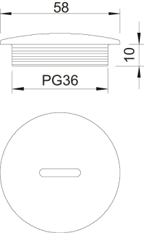 OBO 108 PG36 Verschlussschraube PG36 PS 