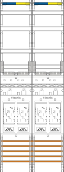 f-tronic Zählerfeld 2-feldrig       E219 