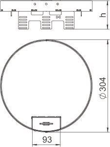OBO RKSRN2UZD3R9VS25 Runde Kassette 