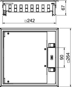 OBO GES9-3S U 9011 Geräteeinsatz 