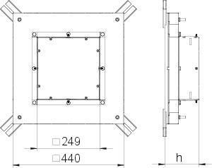 OBO IBD 35048 9 Im-Beton-Dose f.GES9 