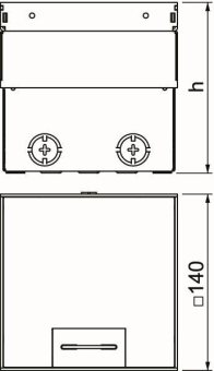 OBO UDHOME2 GV Bodensteckdose unbestückt 