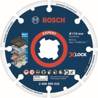 Bosch X-Lock Diamant-Trennscheibe 115mm 