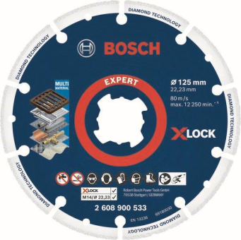 Bosch X-Lock Diamant-Trennscheibe 125mm 