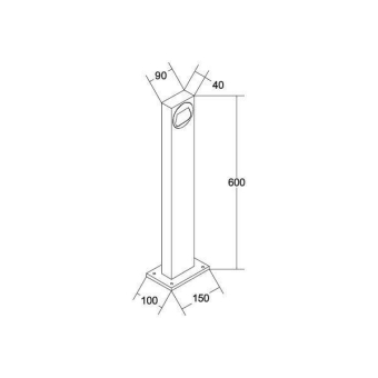 Brumberg LED-Pollerleuchte 230V 60120103 