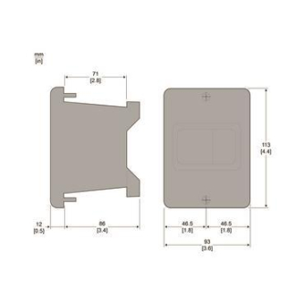 Schneider Einbaugehäuse IP55     GV2MP04 