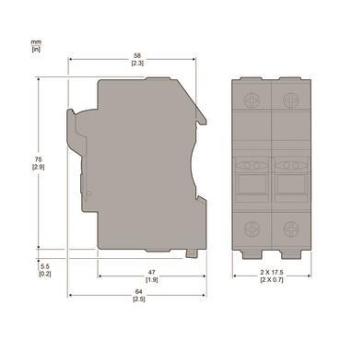 Schneider Sicherungshalter 2pol    DF102 