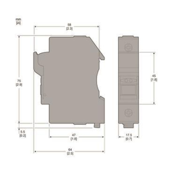 Schneider Sicherungshalter 1p+N    DF10N 