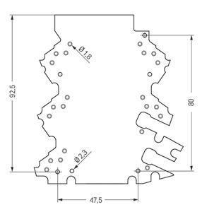 WAGO 2857-192/3140-000 Lochraster- 