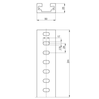 Unex isol.Tragschiene halogen   60202-48 