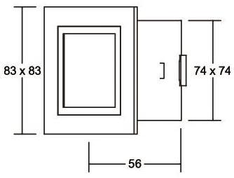 BRUM LED-Wandeinbauleuchte 1W     P3730B 