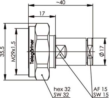 TEGA 7-16 Kabelstecker AG/TA J01120A0101 