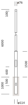 Mast 6m 5NY231760AM00      5NY231760AM00 