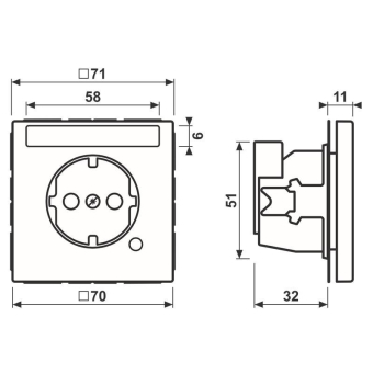 Jung SCHUKO-Steckdose       LS1520NAKOWW 