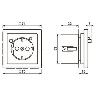 Jung FI-SCHUKO-Steckdose     LS5520.30WW 