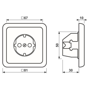Jung SCHUKO -Steckdose 16 A 250V   51520 
