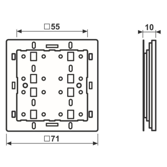 Jung KNX Funk-Tastsensormodul  4071RFTSM 