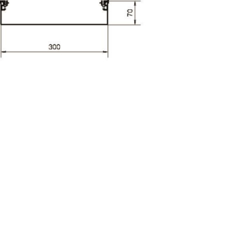 Hager Aufbodenkanal-Unterteil AKU3000701 