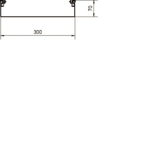 Hager Aufbodenkanal-Unterteil AKU3000702 