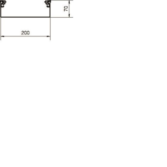 Hager Aufbodenkanal-Unterteil AKU2000701 