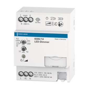 BJ Busch-Dimmer grau             6586/14 
