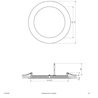 EVN LED-Einbau-Panel rund 15W LPRW173502 