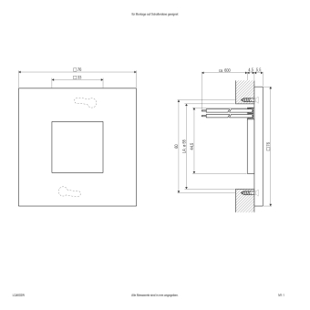 EVN LED-Wandeinb. ED mattws IP44 LQ4602W 