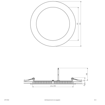 EVN LED-Einbau-Panel rund 12 W LPR173502 