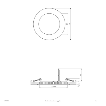 EVN LED-Einbau-Panel rund 9W   LPR123501 