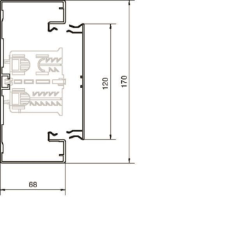 Hager Brüstungsk.Unterteil BRA651701BELN 